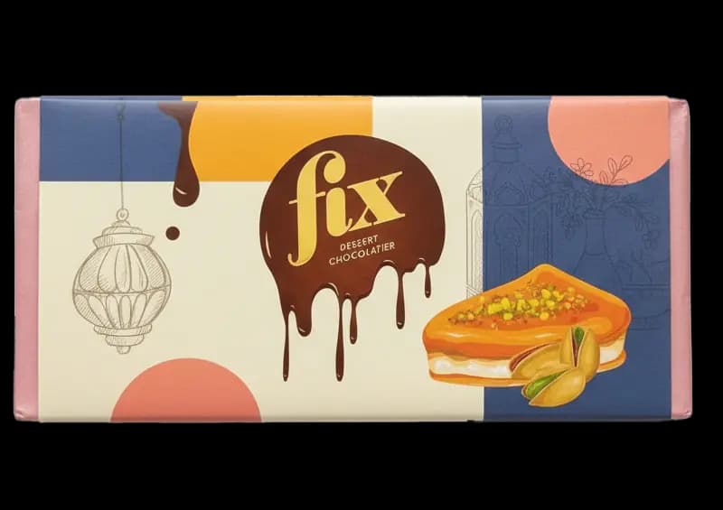 Dubai Chocolate FIX UK - Fix Dubai Chocolate Pistachio Knafeh Bar - 200g