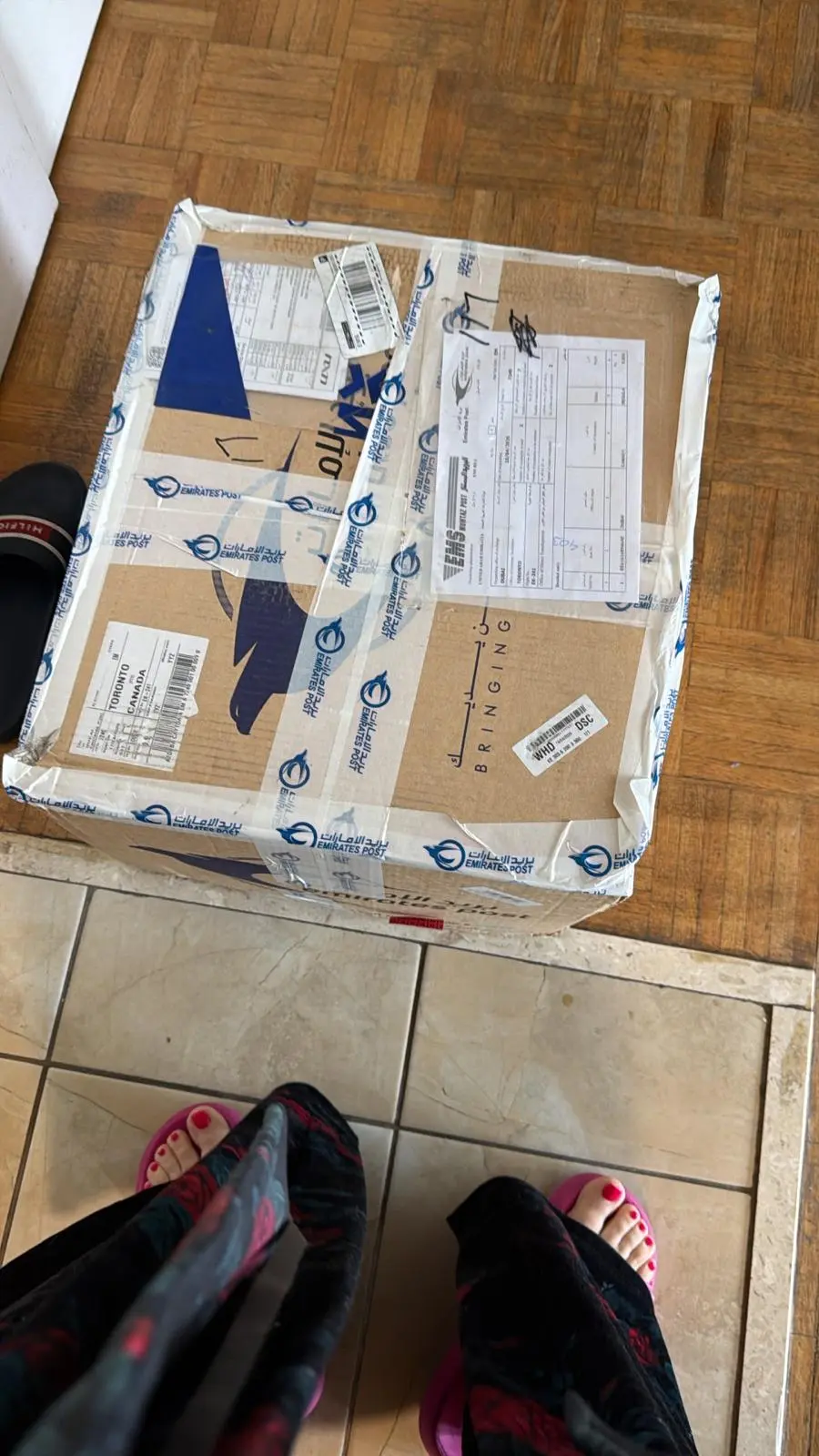 Official Emirates Post Arrival Proof in Canada